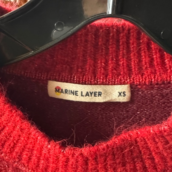 Marine Layer Red and Pink Ombre Sweater - Picture 2 of 2
